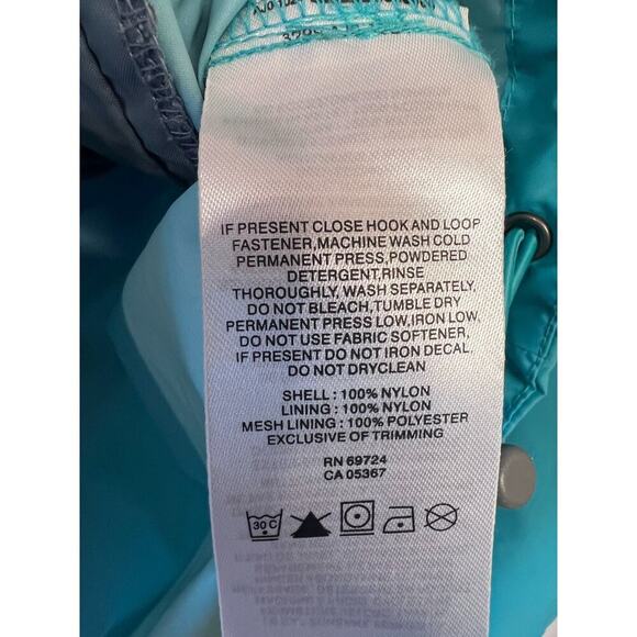 Columbia Lightweight Jacket Womens XL Aqua Teal Turquoise Hoodie Full Zip - Picture 4 of 5
